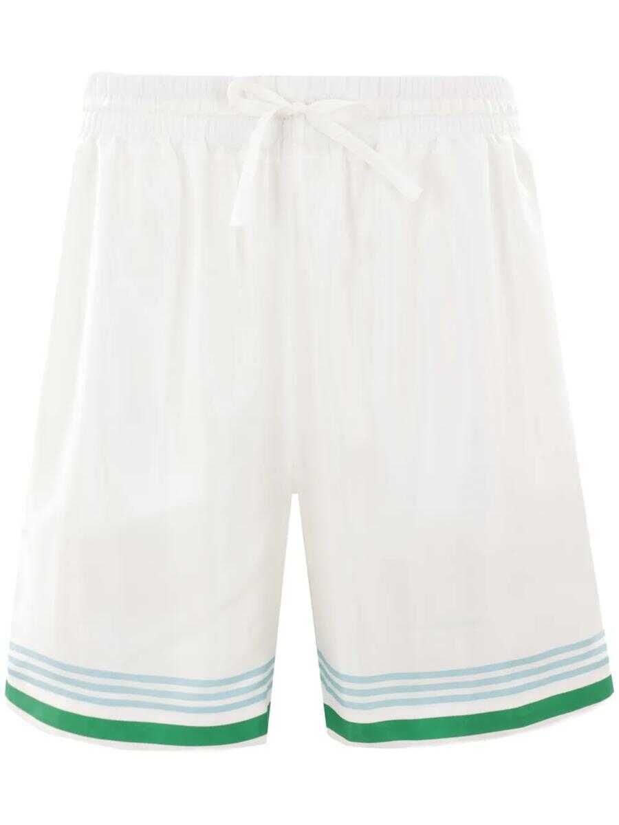 Pantaloni Casablanca Casablanca Tennis Club Icon Shorts WHITE Barbati (BM 17907768) 1