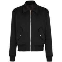 Bomber jacket Balmain Black Cotton Bomber Jacket Barbati