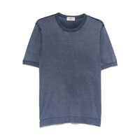 Tricouri Irish Crone Navy Blue Cotton T-Shirt Barbati