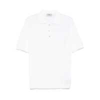 Tricouri Polo Irish Crone White Cotton Polo Shirt Barbati