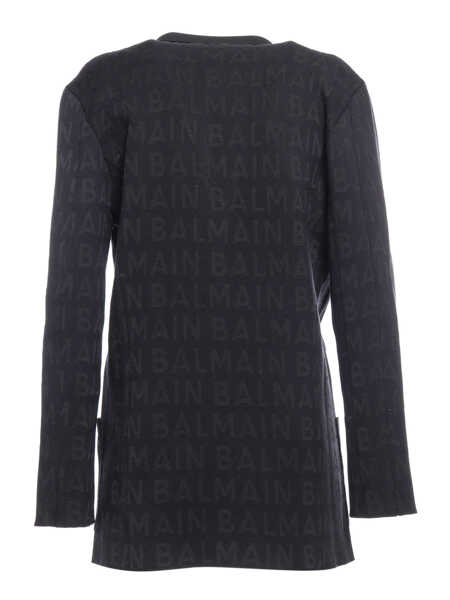Sacouri Balmain Double-breasted jacket Black   Baieti (BM 17912445) 3