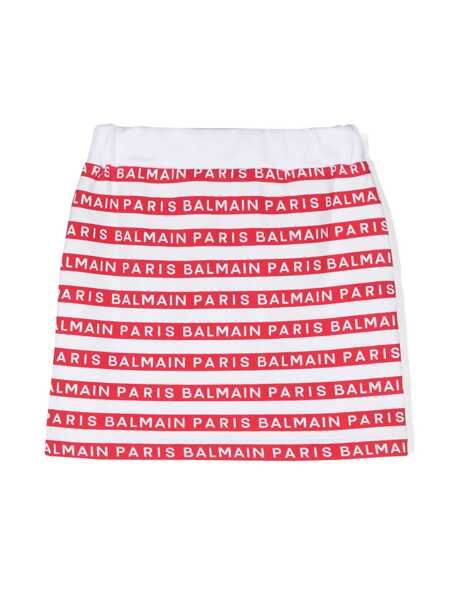 Fuste Balmain SKIRT White Fete (BM 17912484) 2