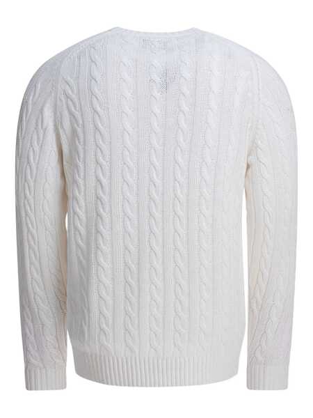 Pulovere Beams Plus Linen and cotton sweater White Barbati (BM 17912736) 2