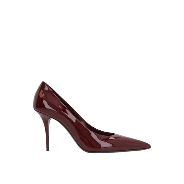 Pantofi cu toc Saint Laurent Saint Laurent Norma Leather Pumps Red Femei (BM 17913141) 1