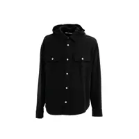 Camasi casual Palm Angels Classic Logo Hooded Overshirt Barbati