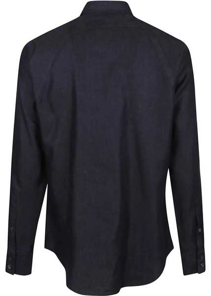 Camasi casual Alexander McQueen Harness Shirt With T Buckle BLUE Barbati (BM 17913301) 2