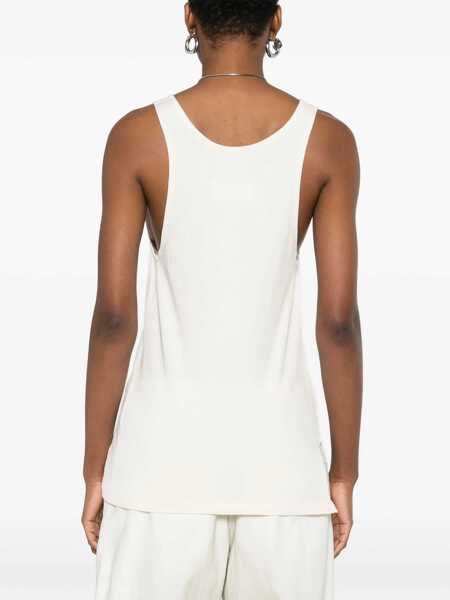 Bluze Maison Margiela Logo Print Tank Top BEIGE Femei (BM 17913337) 4