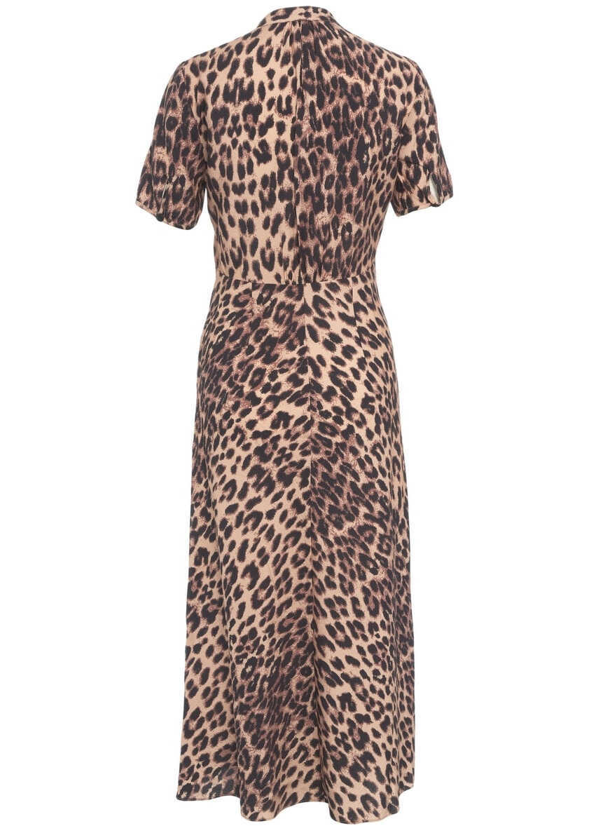 Rochii casual Baum und Pferdgarten Midi dress with animal print Anneliek Brown Femei (BM 17913475) 3