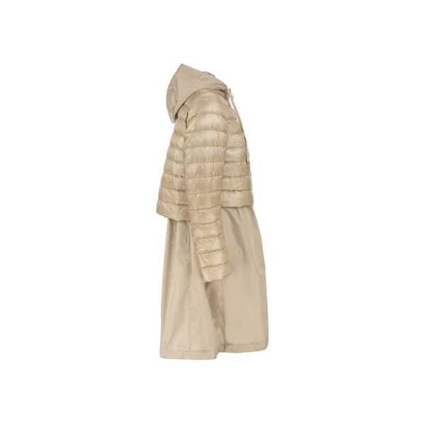 Paltoane Herno Herno Taffeta hem padded coat Beige Femei (BM 17913966) 2