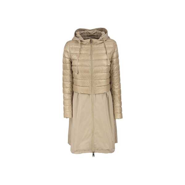 Paltoane Herno Herno Taffeta hem padded coat Beige Femei (BM 17913966) 1