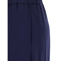 Pantaloni casual PLAIN Dama - Pantaloni casual PLAIN Blue Pants With Elastic Waist And Side Pockets In Fabric Woman BLUE Femei (BM 17915193) - B-mall.ro