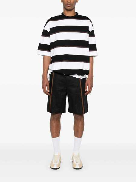 Tricouri COMME DES GARONS HOMME Comme Des Garons Homme Striped T-Shirt BLACK BROWN WHITE Barbati (BM 17915580) 2