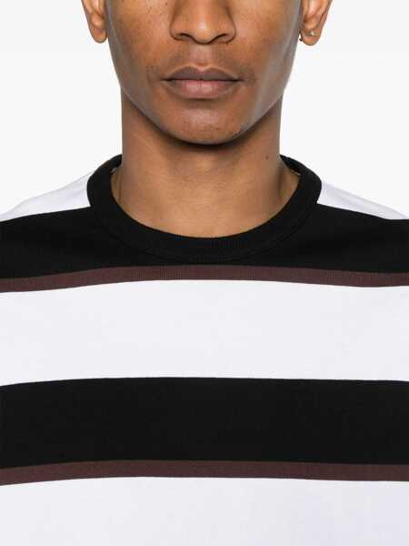 Tricouri COMME DES GARONS HOMME Comme Des Garons Homme Striped T-Shirt BLACK BROWN WHITE Barbati (BM 17915580) 4