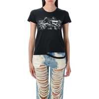 Topuri Mm6 Maison Margiela Rabbit Print T-Shirt Femei