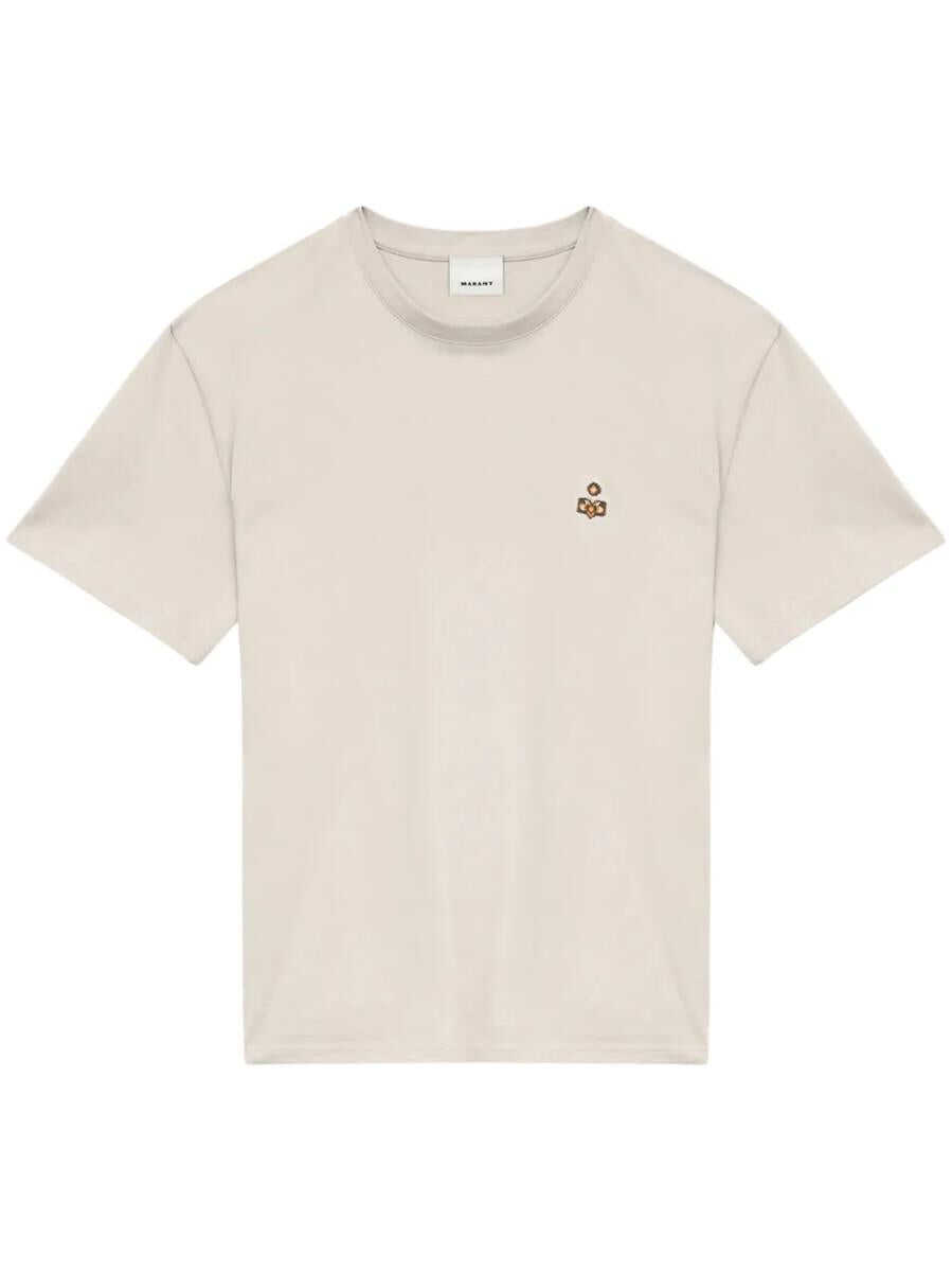 Tricouri Isabel Marant Isabel Marant Hugo T-Shirt Beige Barbati (BM 17916885) 1