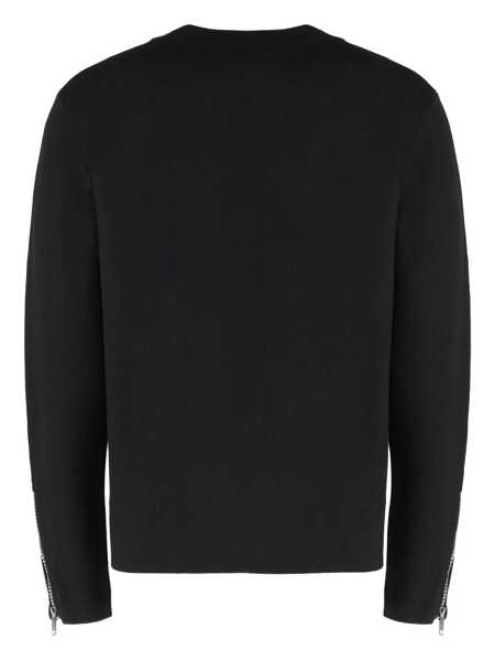 Pulovere Givenchy Givenchy Crew-Neck Wool Sweater Black Barbati (BM 17917113) 2