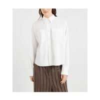 Camasi Brunello Cucinelli Dama - Camasi Brunello Cucinelli White Shirt With Classic Collar And Front Pockets In Cotton Woman WHITE Femei (BM 17918391) - B-mall.ro