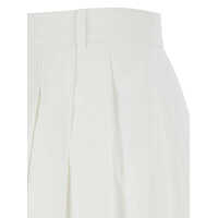 Imbracaminte DUNST Dama - Fuste DUNST White Skirt With Balloon Design And Pleated Details In Cotton Blend Woman WHITE Femei (BM 17919666) - B-mall.ro