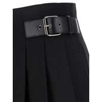 Imbracaminte DUNST Dama - Fuste DUNST Black Skirt With Adjustable Side Belt And Pleated Details In Fabric Woman Black Femei (BM 17919669) - B-mall.ro