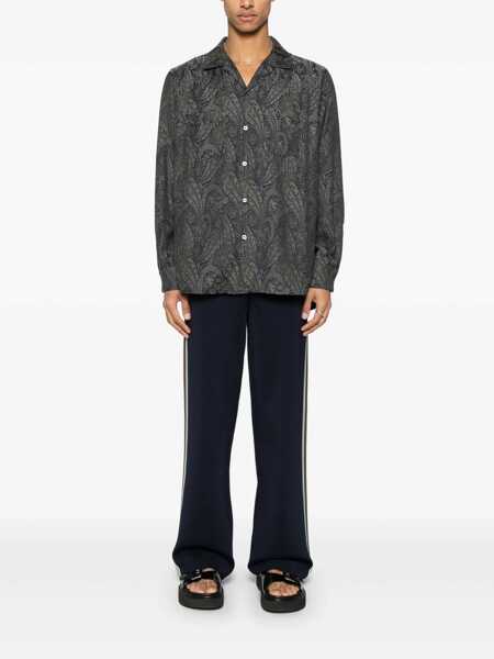 Camasi casual NEEDLES One-Up shirt Blue Barbati (BM 17920005) 2