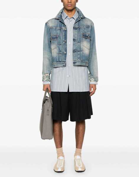 Camasi casual Maison Margiela Striped Shirt AZURE Barbati (BM 17920204) 2