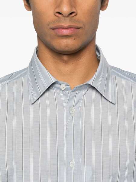 Camasi casual Maison Margiela Striped Shirt AZURE Barbati (BM 17920204) 5