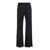 PLAIN Black Pants With Elastic Waist And Side Pockets In Fabric Woman Black