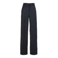 Pantaloni Blue Tailored Pants In Satin Woman Femei