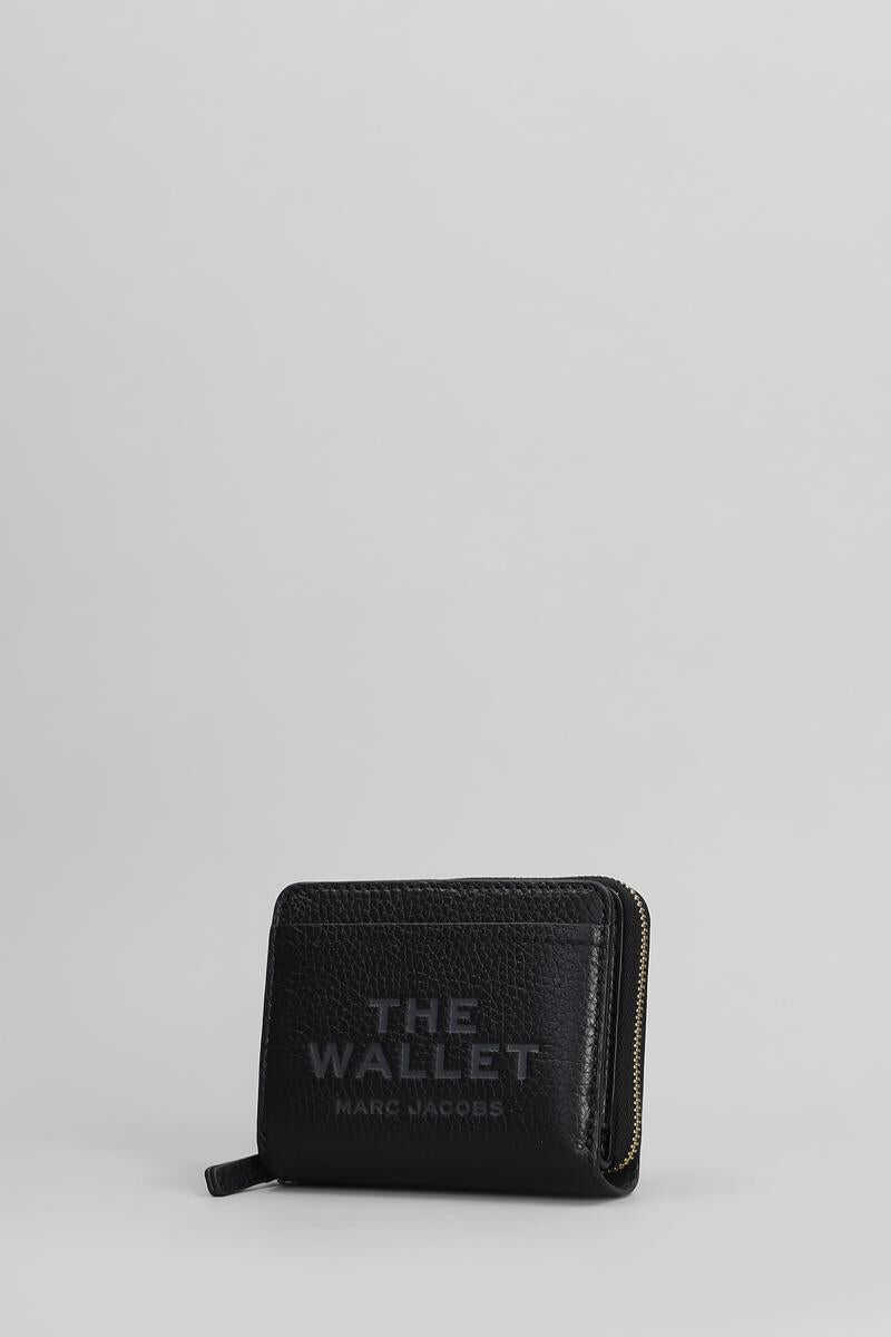 Portofele Marc Jacobs Marc Jacobs The Mini Compact  Wallet Black Femei (BM 17921025) 2