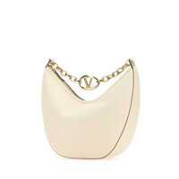 Genti Valentino Garavani Dama - Genti de umar Valentino Garavani Valentino Garavani Vlogo Moon Medium Leather Shoulder Bag WHITE Femei (BM 17921277) - B-mall.ro