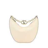 Genti de umar Valentino Garavani Vlogo Moon Medium Leather Shoulder Bag Femei