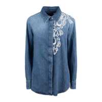 Camasi Dondup Fixed Denim Over Shirt With Embroidery Femei