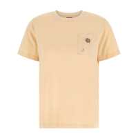 Tricouri 'Boke Flower 2,0' Beige Crewneck T-Shirt With Logo Patch On The Front And Logo Lettering On The Rear In Cotton Woman Femei