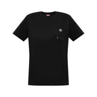Tricouri 'Boke Flower 2,0' Black Crewneck T-Shirt With Logo Patch On The Front And Logo Lettering On The Rear In Cotton Woman Femei