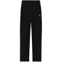 Pantaloni 'Pop' Black Pants With Elastic Waist And Logo Patch On The Side In Tech Fabric Stretch Man Barbati