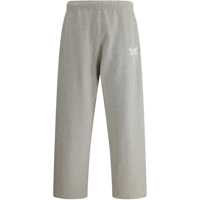 Pantaloni 'Dragonfly' Grey Pants With Elastic Waist And Logo Print On Side And Rear In Cotton Stretch Man Barbati