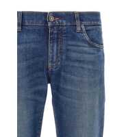 Blugi Dolce & Gabbana pentru Barbati - Blugi Dolce & Gabbana Dolce & Gabbana Logo Embroidery Jeans BLUE Barbati (BM 17921856) - B-mall.ro