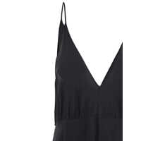 Rochii Jucca Dama - Rochii Jucca Black Long Dress With V Neckline And Thin Straps In Silk Woman Black Femei (BM 17921889) - B-mall.ro