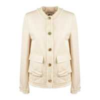 Geci Semicouture Natural Gabardine Jacket Femei