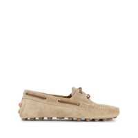 Mocasini 'Gommino' Beige Loafers With Woven Tie In Suede Woman Femei