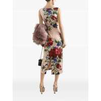 Imbracaminte Dama pagina 283 - Rochii Dolce & Gabbana Dolce & Gabbana Printed Satin Dress Black Femei (BM 17924754) - B-mall.ro