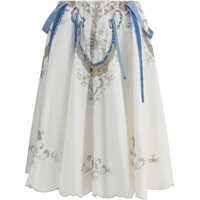 Fuste Cotton midi Skirt Femei