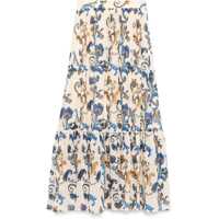 Fuste Paisley printed Long Skirt Femei