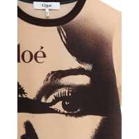 Imbracaminte Chloe Dama - Tricouri Chloe T-shirt with face TENDER ORANGE Femei (BM 17926717) - B-mall.ro