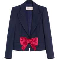 Sacouri Single-breasted Blazer with bow Femei