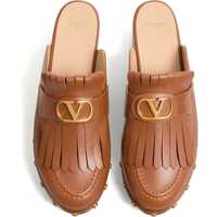 Sandale Valentino Garavani Dama - Sandale Valentino Garavani Leather Mules TOBACCO Femei (BM 17926768) - B-mall.ro