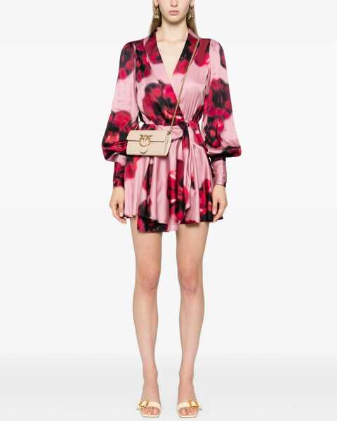 Portofele Pinko Love One Wallet BEIGE-GRIGIO FUMO-ANTIQUE GOLD Femei (BM 17927284) 2