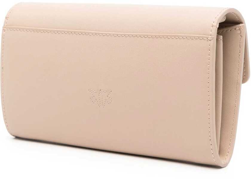 Portofele Pinko Love One Wallet BEIGE-GRIGIO FUMO-ANTIQUE GOLD Femei (BM 17927284) 3