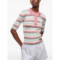 Tricouri Polo Ganni Dama - Tricouri Polo Ganni Striped Polo Top MULTICOLOUR Femei (BM 17927608) - B-mall.ro