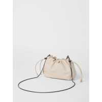 Genti de umar Brunello Cucinelli Dama - Genti de umar Brunello Cucinelli Bucket Mellow mini Shoulder Bag AVORIO Femei (BM 17927782) - B-mall.ro